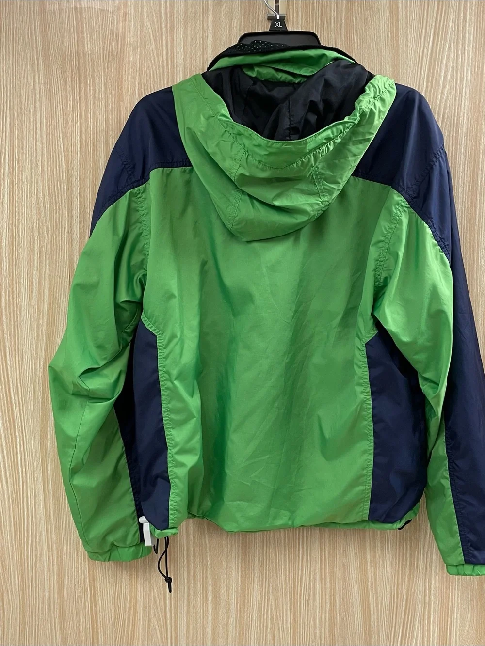The North Face green color block jacket size medium